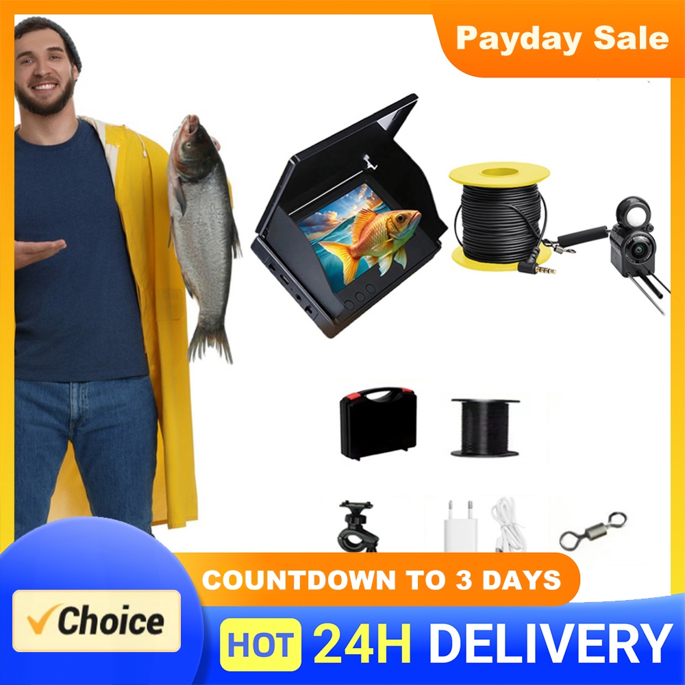 Fish Finder Portable - Kamera do wędkowania podwodnego z 4,3-calowym